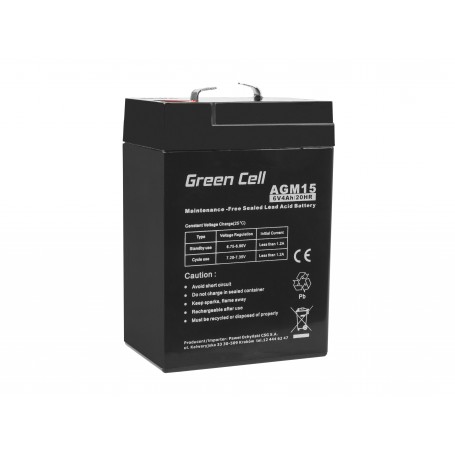 Green Cell AGM Battery 6V 4Ah