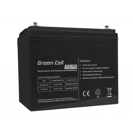 Green Cell AGM Battery 12V 75Ah