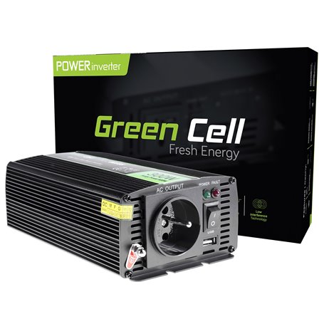 Green Cell ® Voltage Car Inverter 12V to 230V, 300W