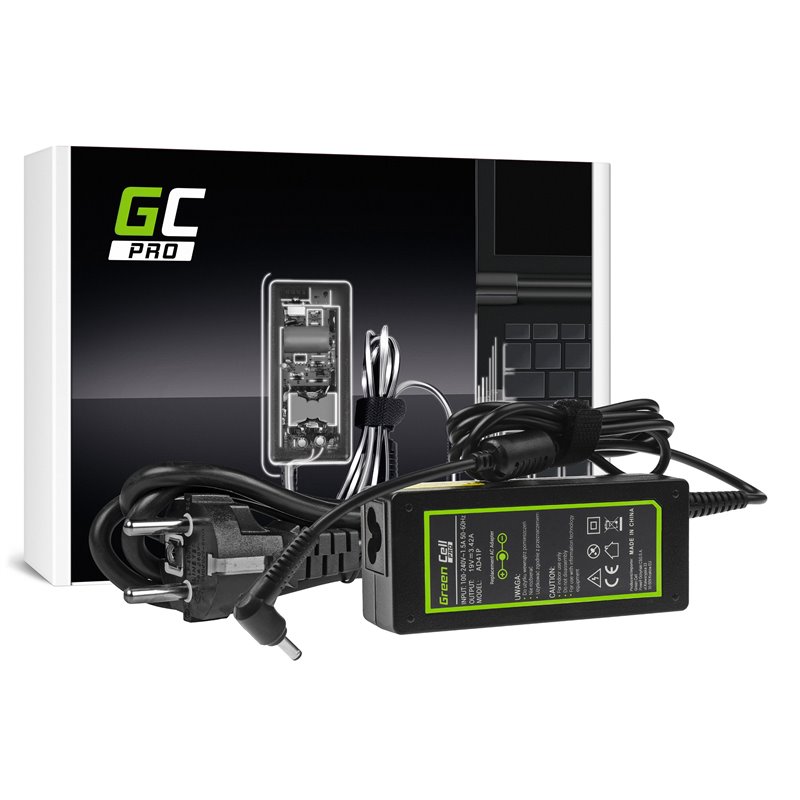 Chargeur Green Cell PRO 19V 3.42A 65W pour Asus (4.0-1.35mm)