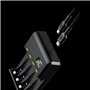 Green Cell GC VitalCharger Ni-MH AA and AAA battery charger with Micro USB and USB-C port