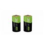 Rechargeable batteries 2x C R14 HR14 Ni-MH 1.2V 4000mAh Green Cell