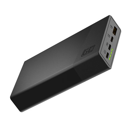 Green Cell GC PowerPlay 20S Power Bank 20000mAh 22.5W PD USB C with Fast Charging Portable Phone Charger for iPhone 15 14 13 12