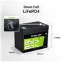 Green Cell CUBE LiFePO4 50Ah 12.8V 640Wh Lithium Iron Phosphate Battery for Camper, Golf Cart,Wind Power Plant