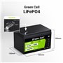 Green Cell CUBE LiFePO4 10Ah 12.8V 128Wh Lithium-iron-phosphate battery for power and emergency lighting, control panels