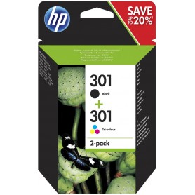 HP 301 HP 301 Black and Tri-color Original Ink Cartridges 2-pack