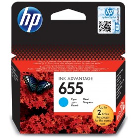 HP 655 HP 655 Cyan Original Ink Advantage Cartridge